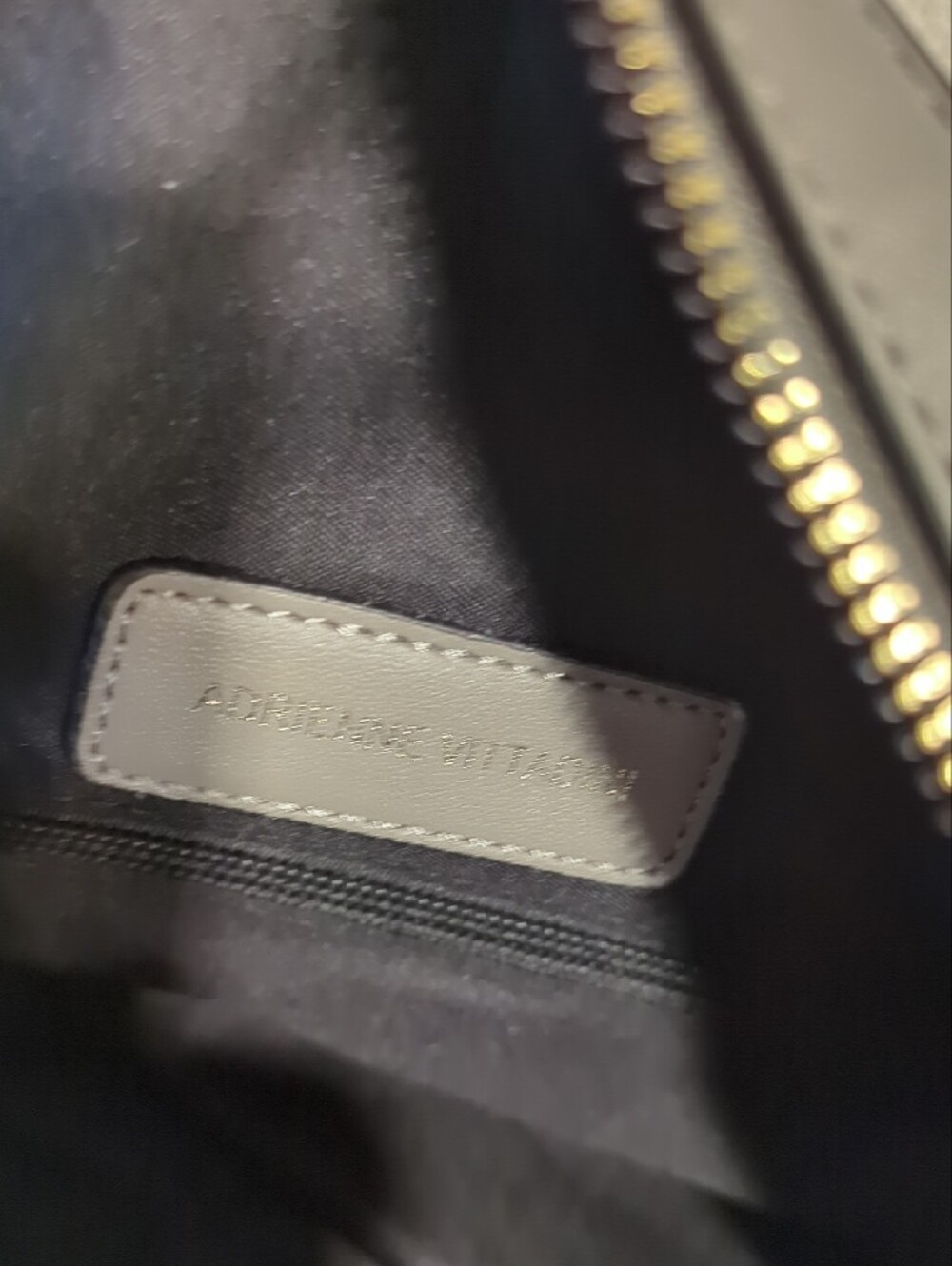 Adrienne Vittadini Black and Gray Panel Satchel/Crossbody - Picture 5 of 8
